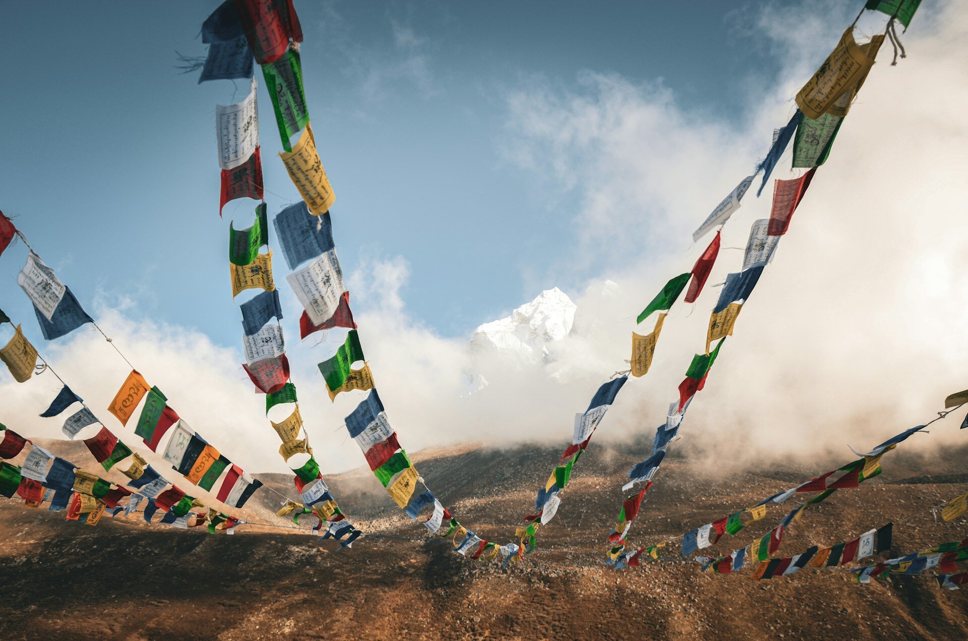 Bhutan Gebetsfahnen