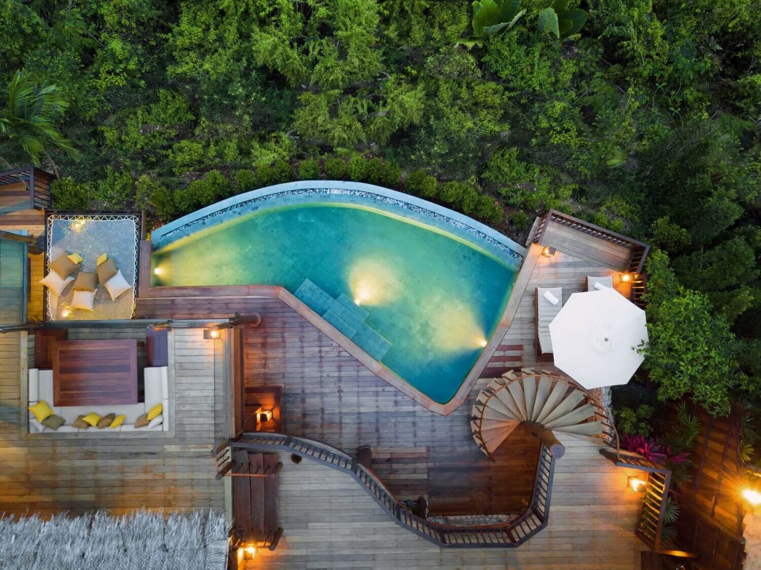 six-senses-yao-noi-ausblick-familienluxusreise privater pool in villa 