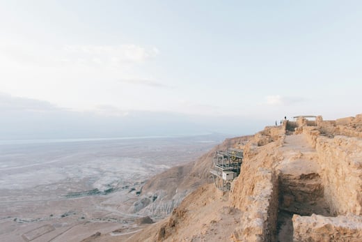 Luftaufnahme vom Masada National Park Israel