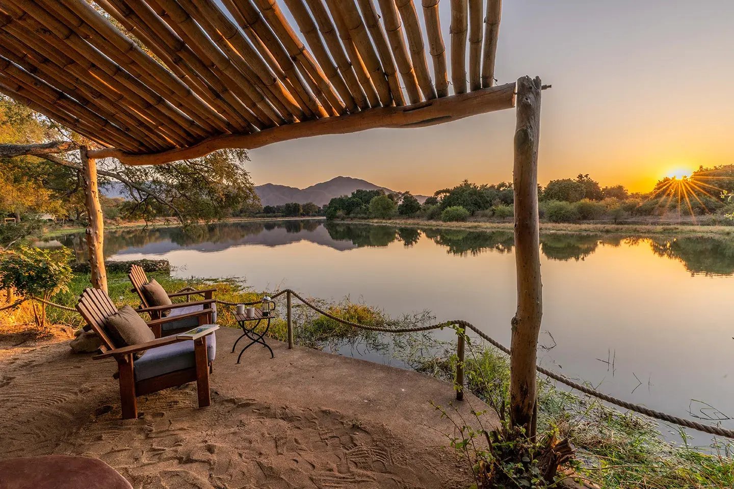 Chongwe House Aussicht von der Terrasse aus 