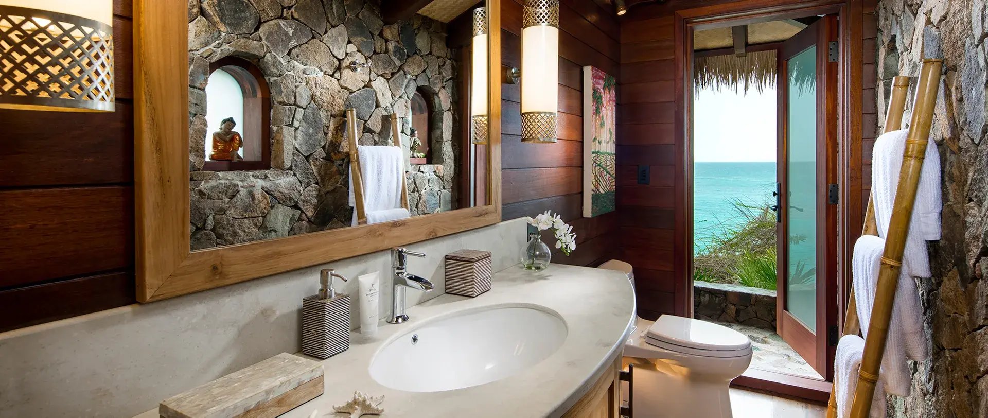 Necker Islands Badezimmer