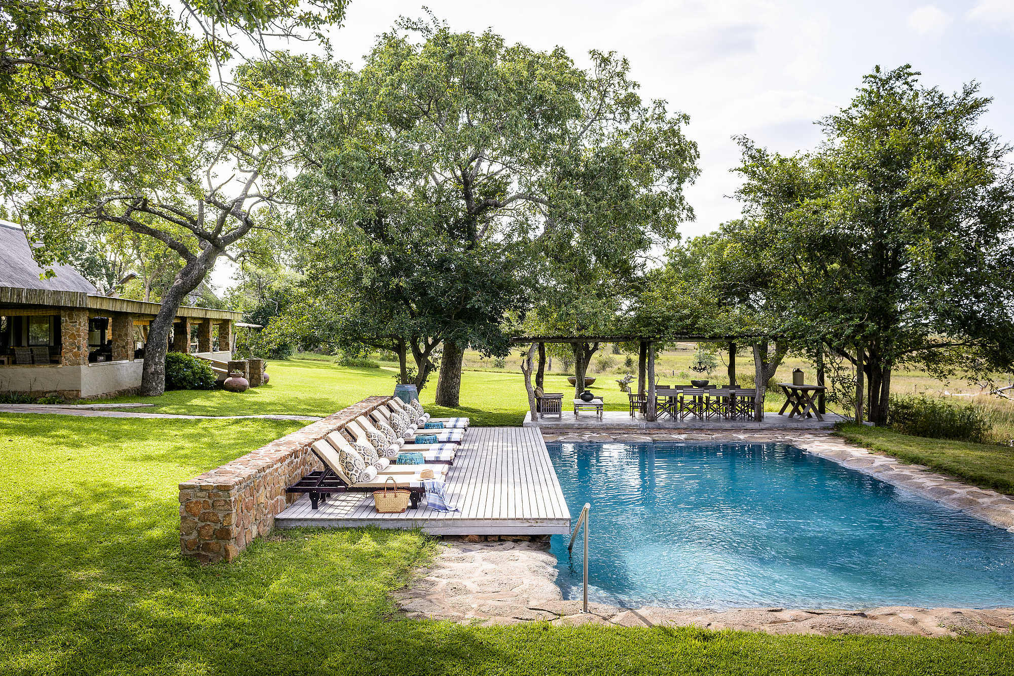 Singita Castleton Pool im Zentralbereich