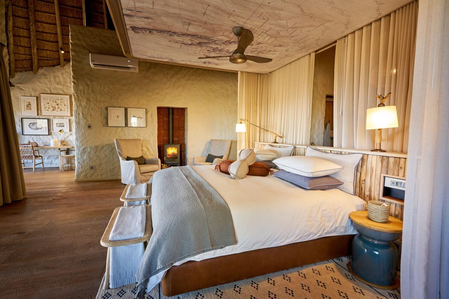 Tswalu Motse Safari Lodge Kalahari Familienluxusreisen TheFamilyProject Schlafzimmer