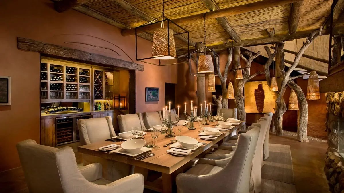 Tswalu Tarkuni Kalahari Familienluxusreisen TheFamilyProject Dinner