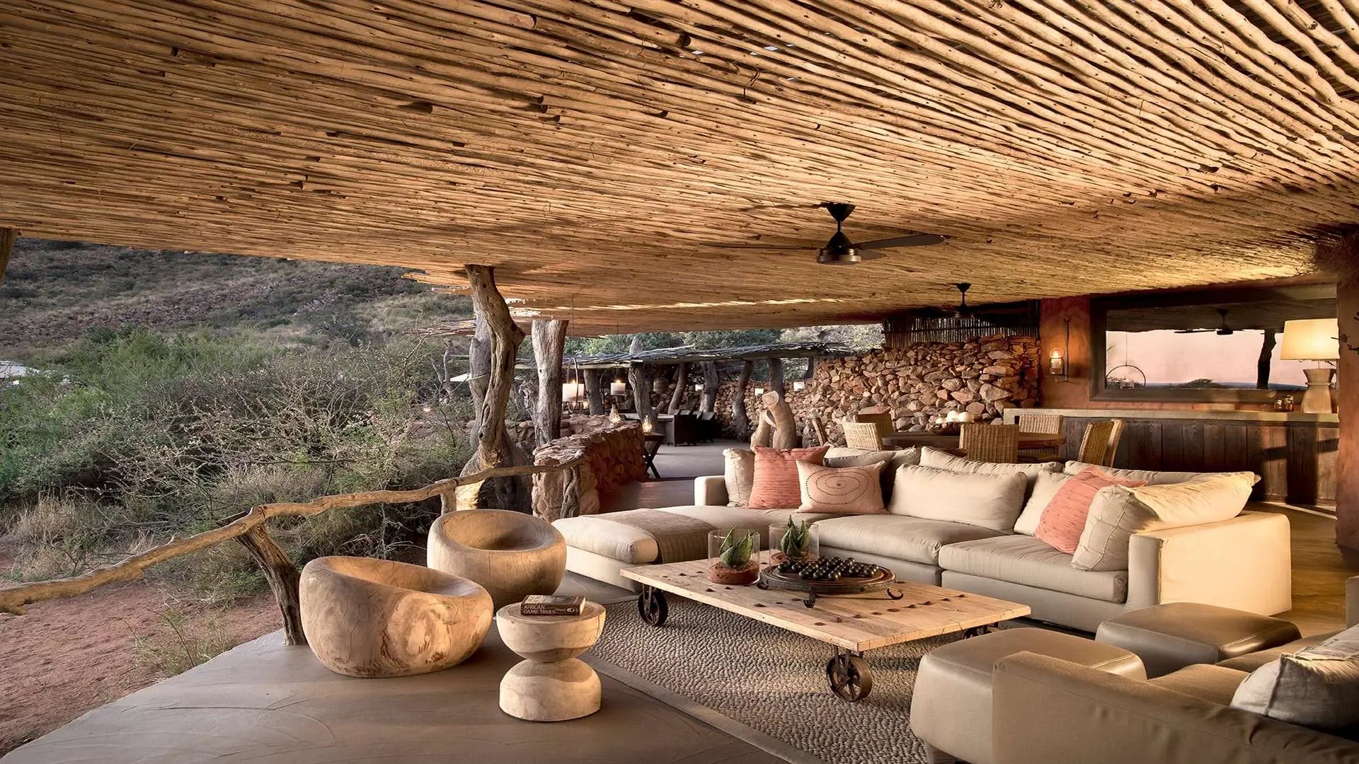 Tswalu Tarkuni Kalahari Familienluxusreisen TheFamilyProject Outdoor Lounge