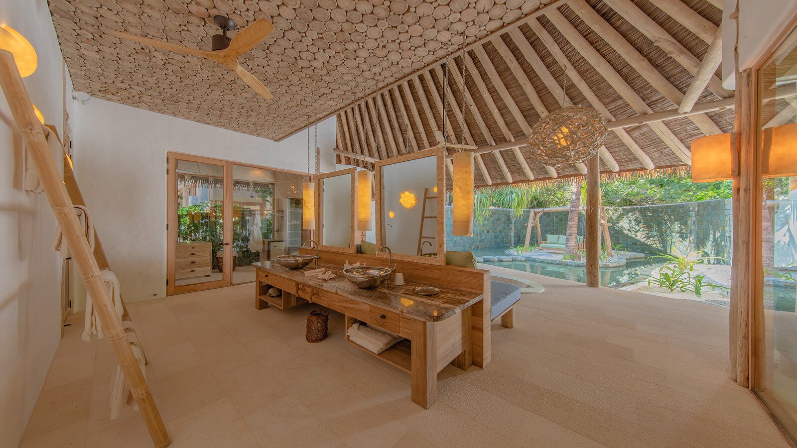 Villa 37 Soneva Fushi Familienluxusreisen TheFamilyProject Badezimmer