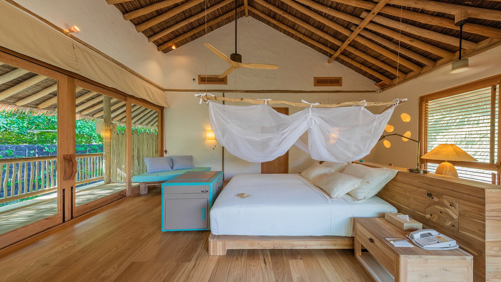 Villa 37 Soneva Fushi Familienluxusreisen TheFamilyProject Schlafzimmer