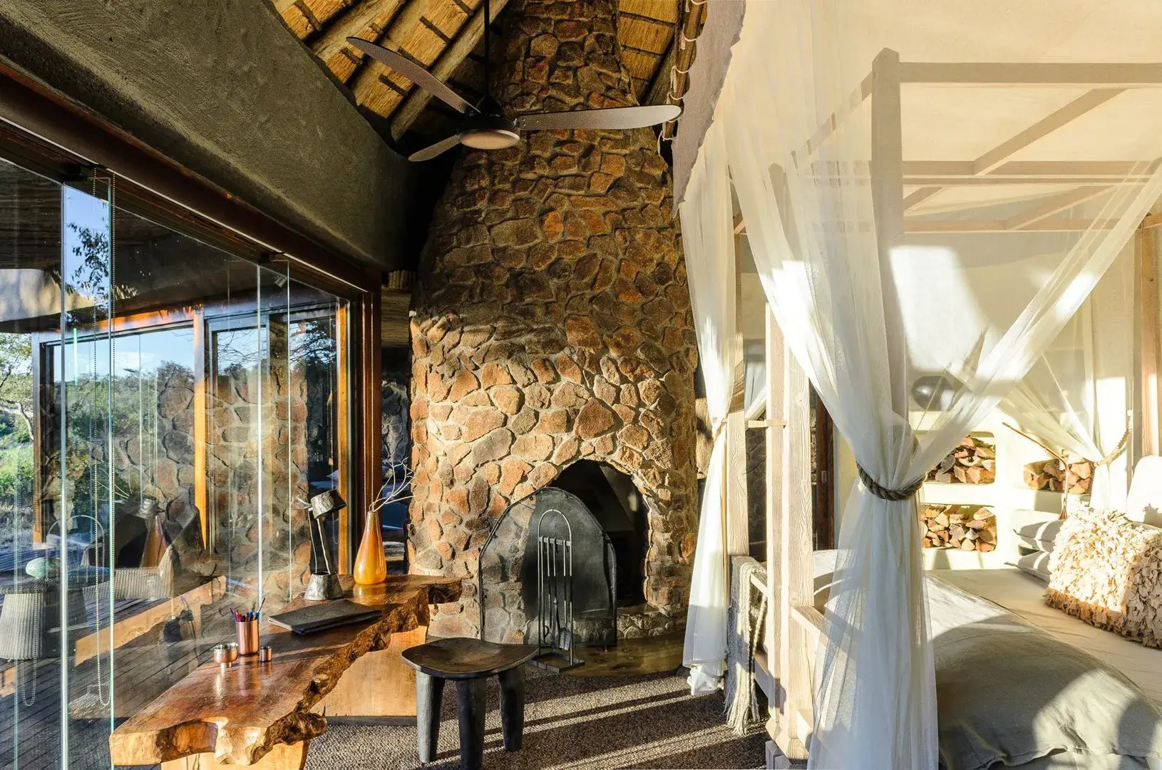 singita boulders sabi sand nature reserve sudafrika afrika wohnbeispiel schlafzimmer exklusiv the family kopie