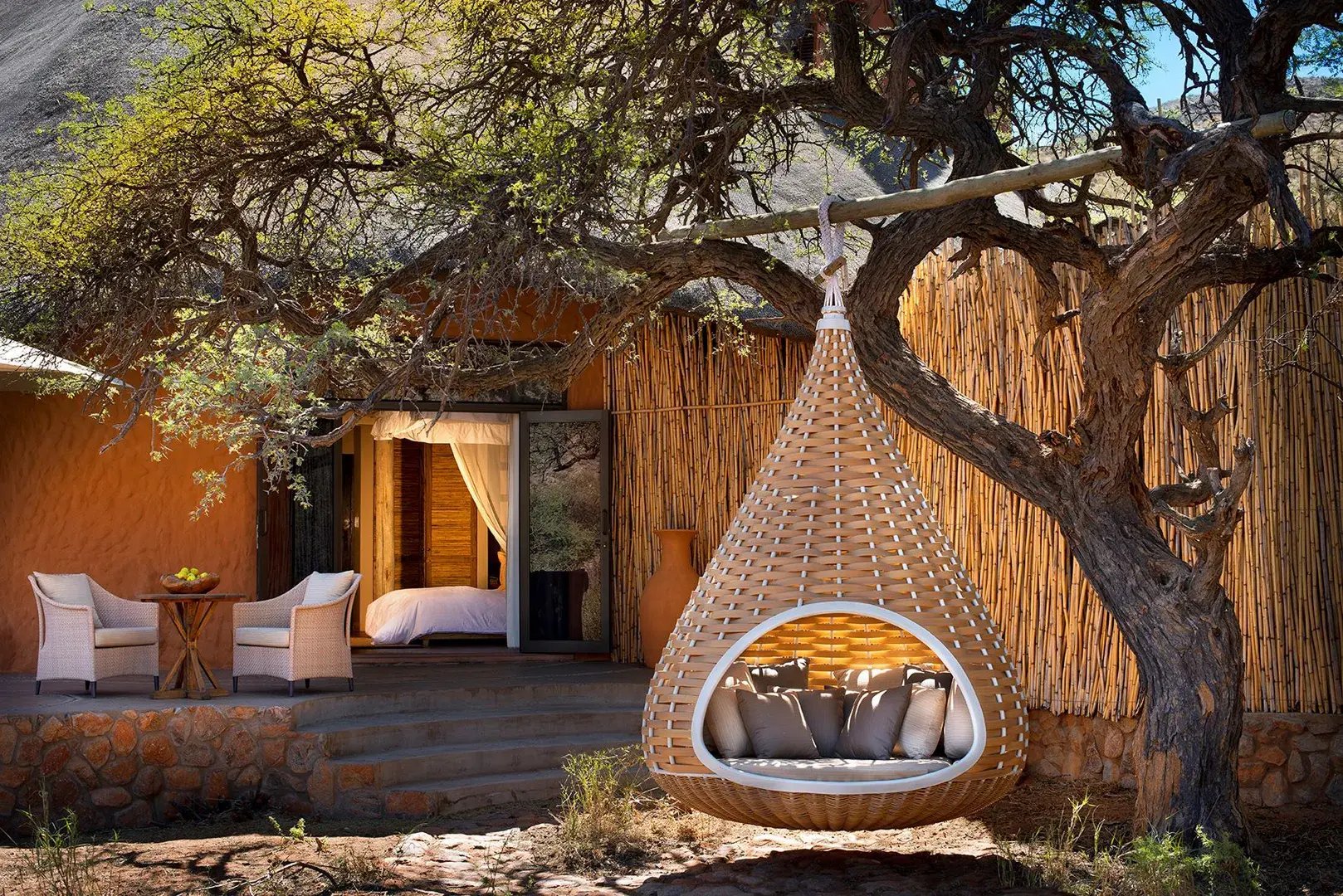 Tswalu Kalahari Lounge der Lodge 