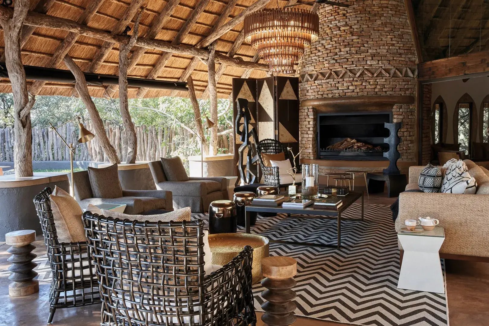 singita pamushana malilangwe wildlife reserve simbabwe zimbabwe afrika sitzbereich wohnzimmer exkl kopie