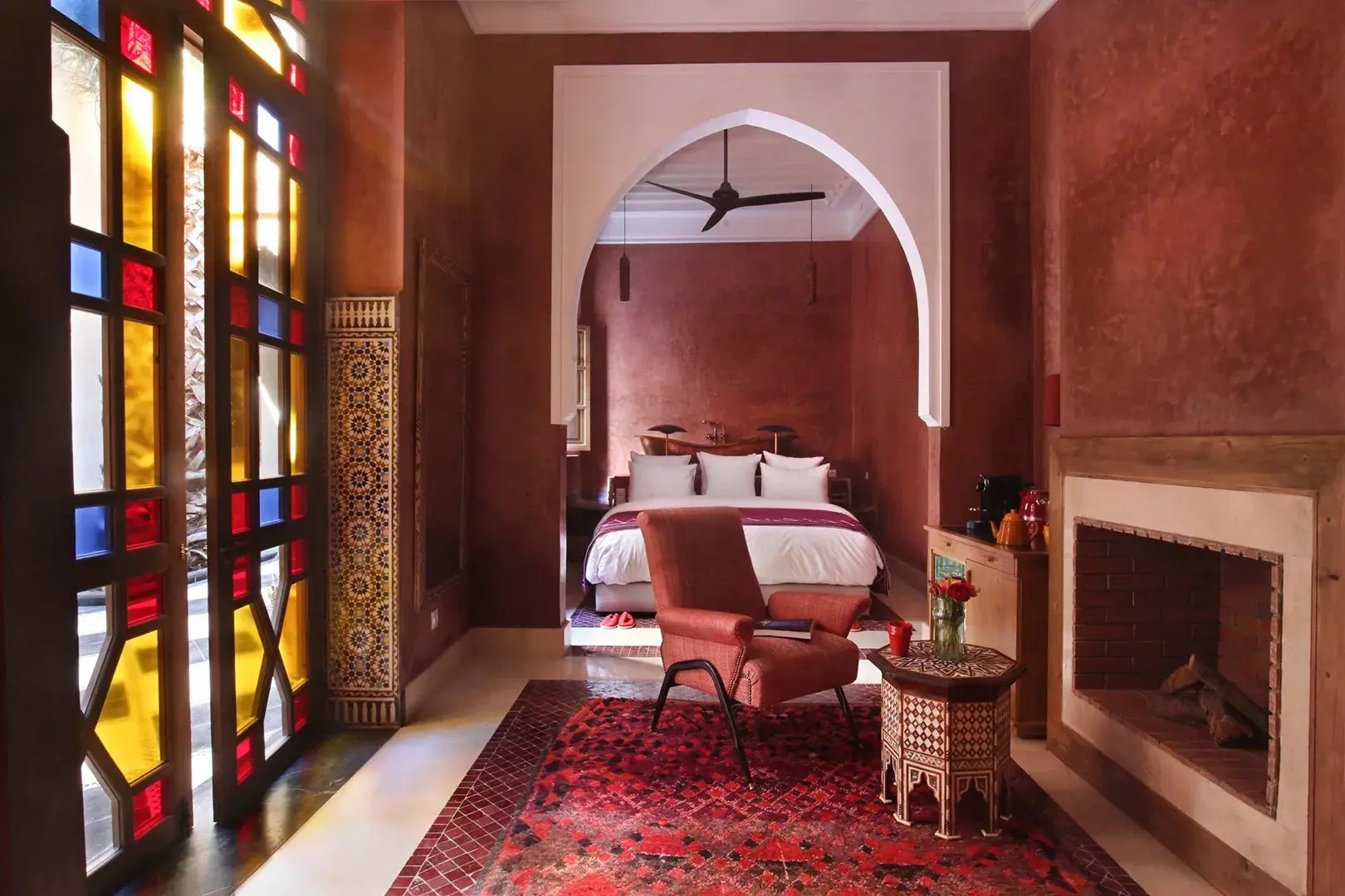 el fenn hotel marrakech marrakesch marokko afrika schlafzimmer familienkomfort the family project luxus familie kinder reisen