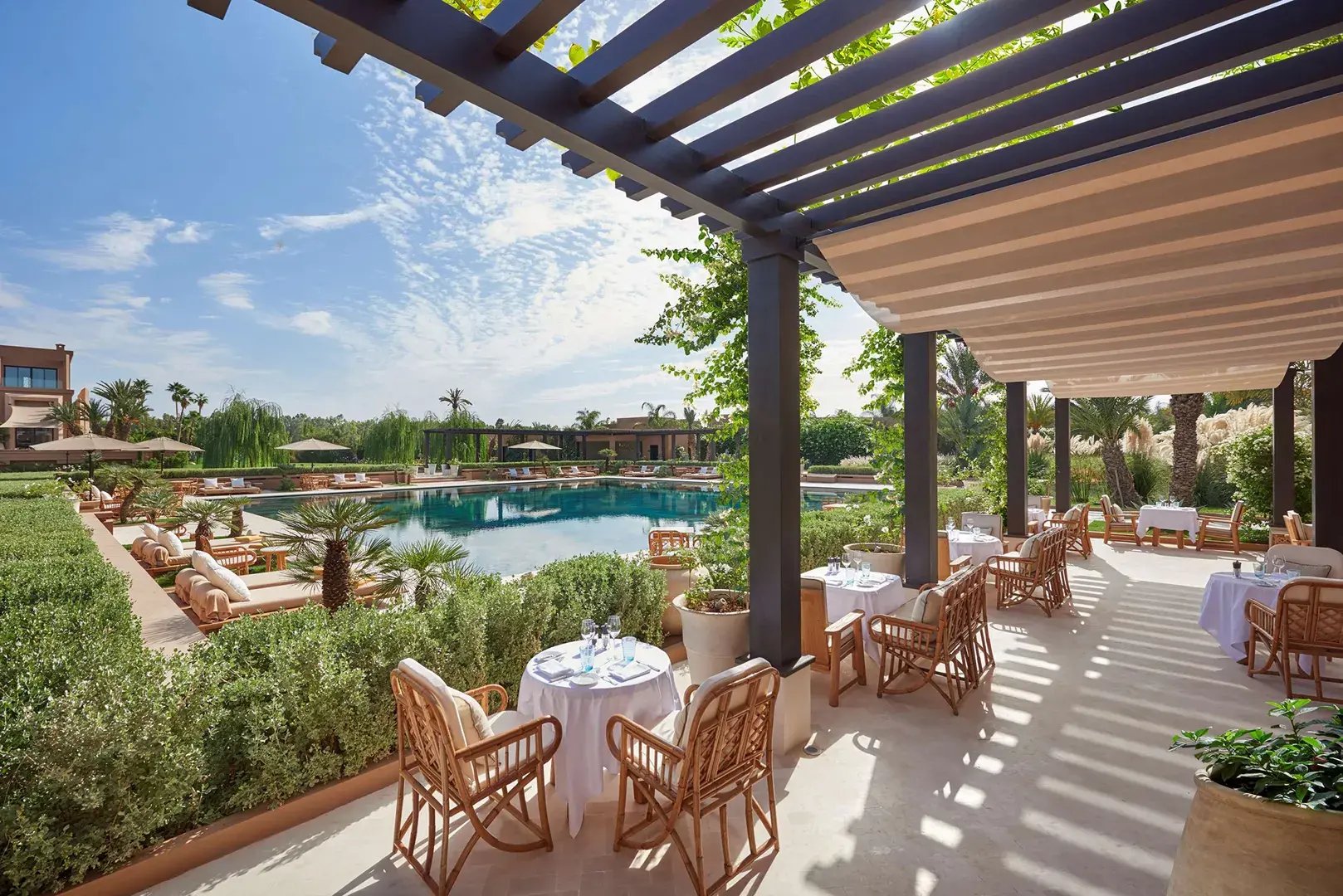 mandarin oriental marrakech marrakesch marokko afrika swimming pool exklusiv the family project luxus familie kinder reisen