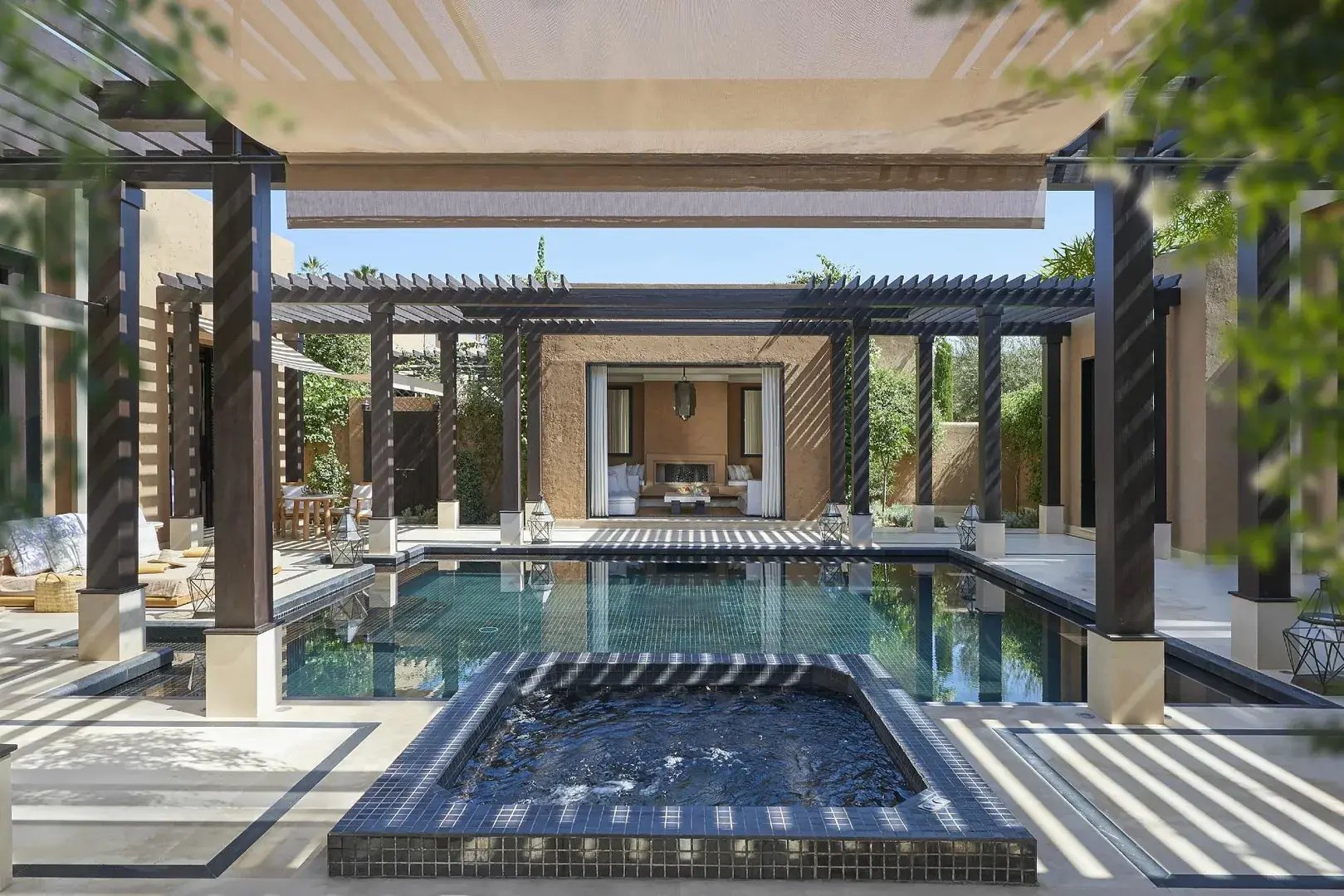 mandarin oriental marrakech marrakesch marokko afrika pool the family project luxus familie kinder reisen