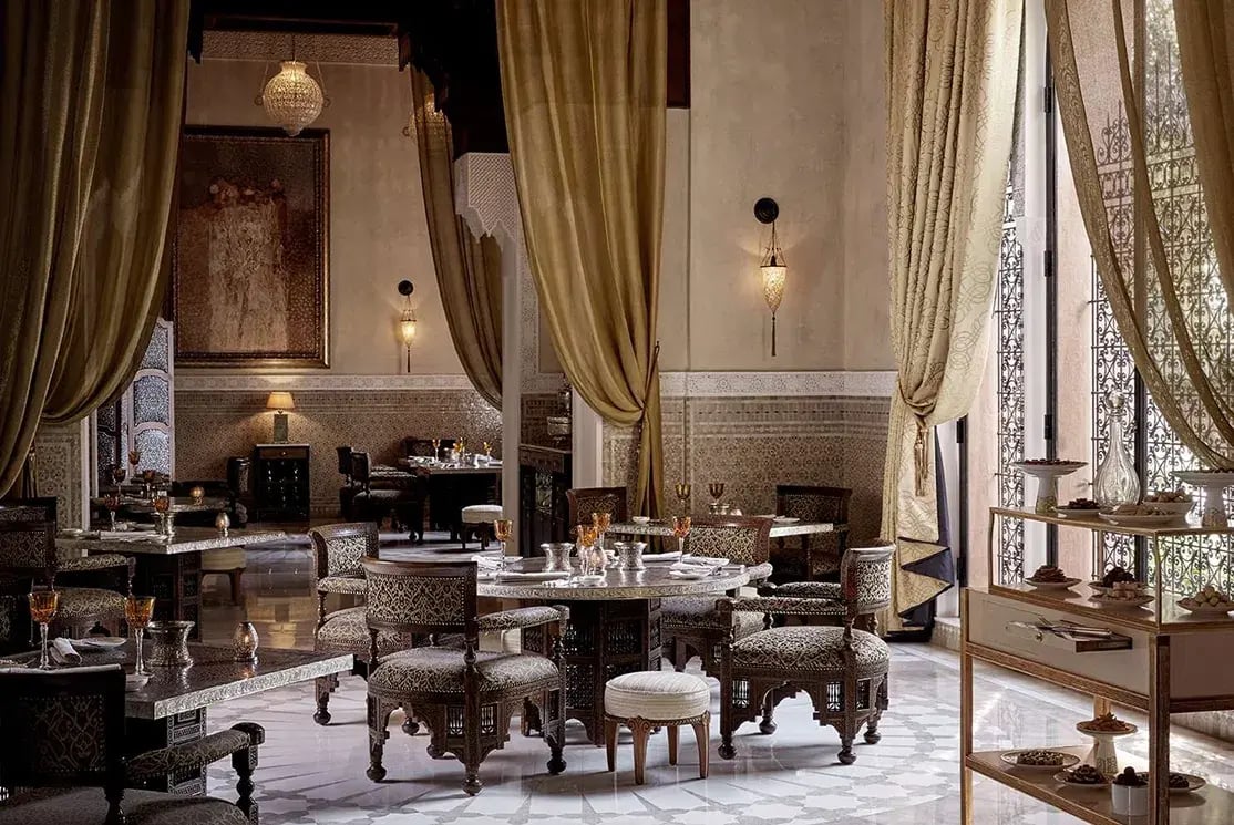 royal mansour marrakesch marokko afrika restaurant outdoor the family project luxus familie kinder reisen