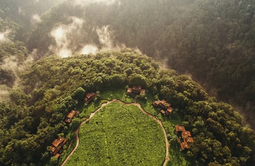 One&Only Nyungwe House aus der Vogelperspektive.