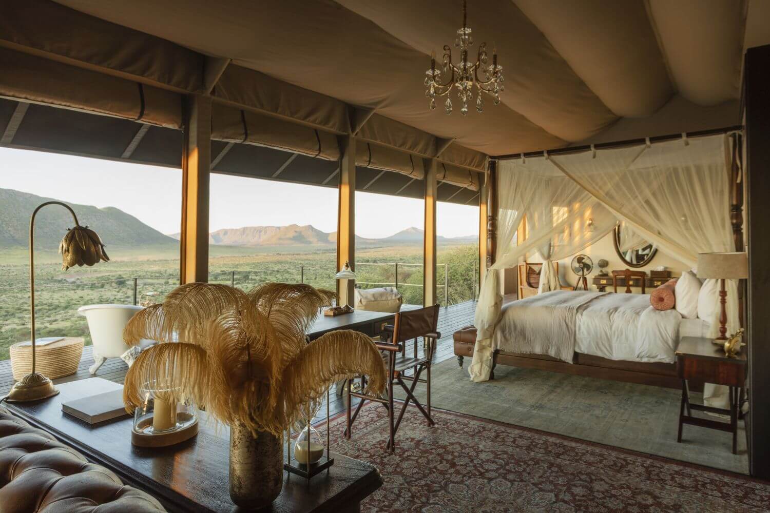 Gmundner Lodge Namibia Familienluxusreisen TheFamilyProject Suite Schlafzimmer