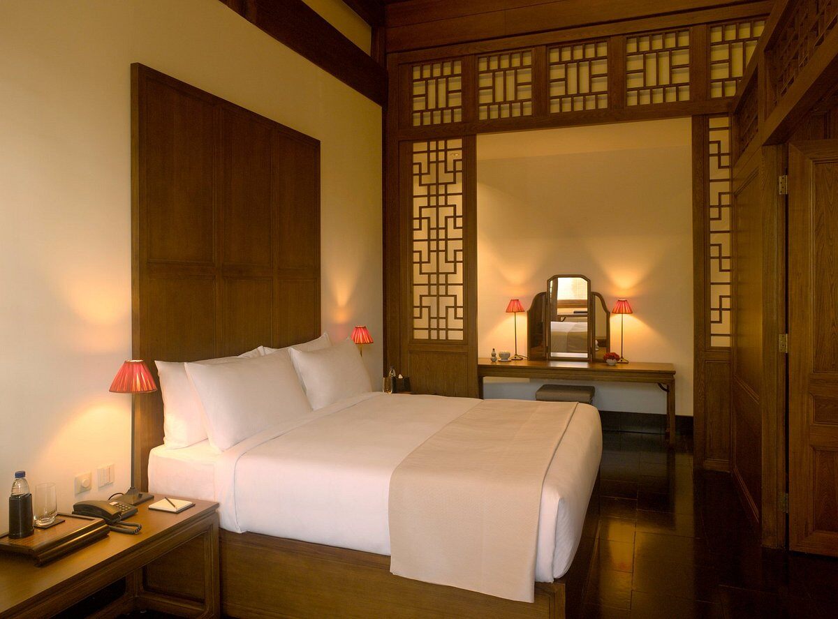 Aman Summer Palace Peking Familienluxusreisen TheFamilyProject Doppelbett