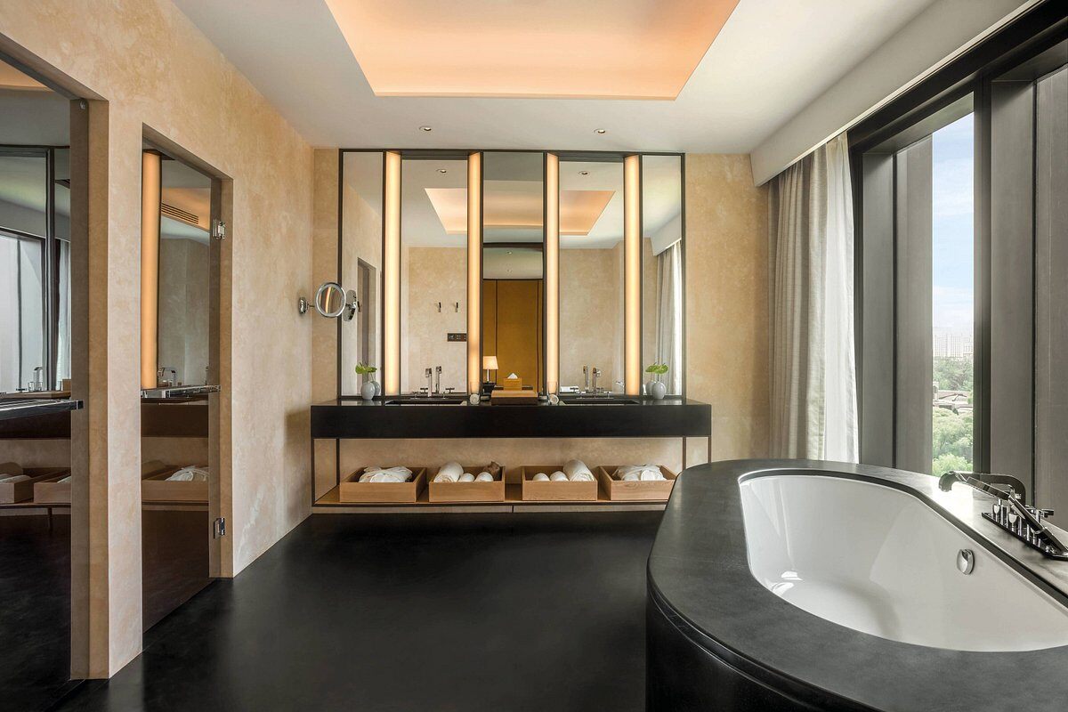 Bulgari Hotel Bejing Familienluxusreisen TheFamilyProject Bathroom