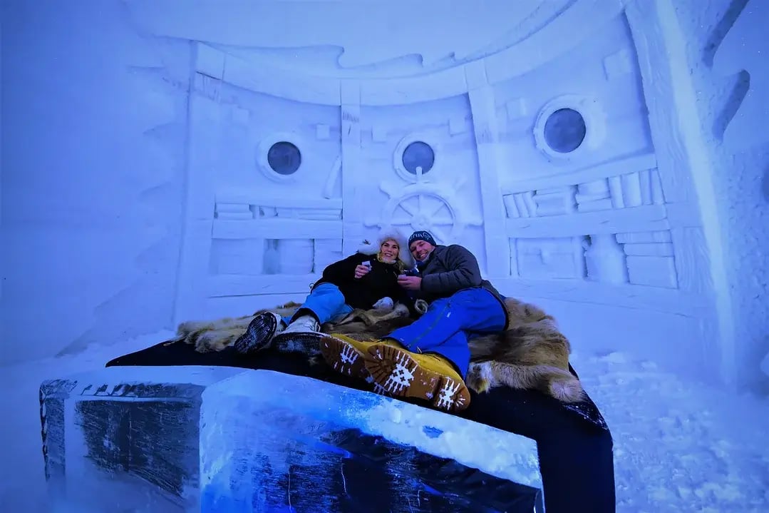 Snow Hotel Schlafzimmer