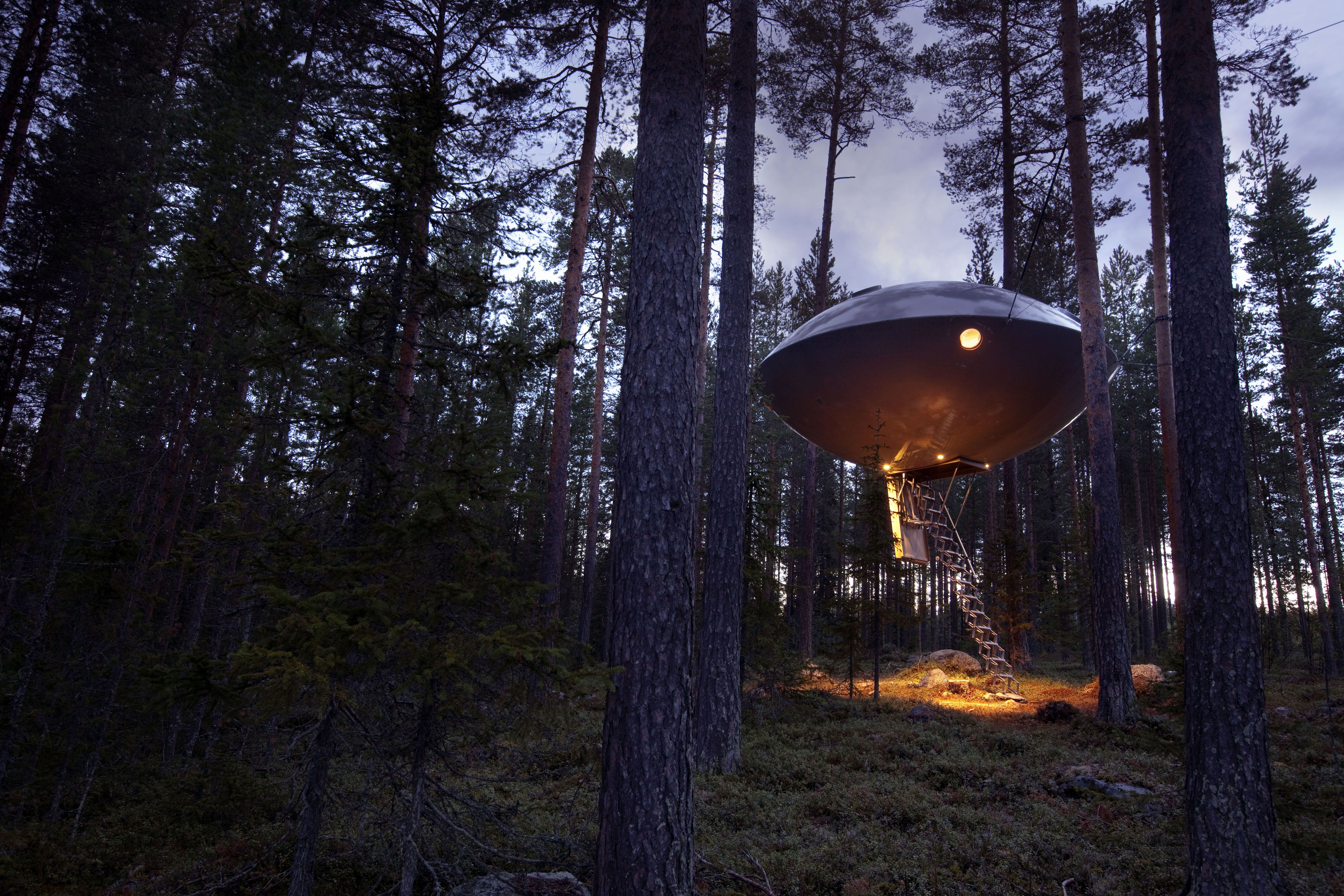 Treehotel bie nacht