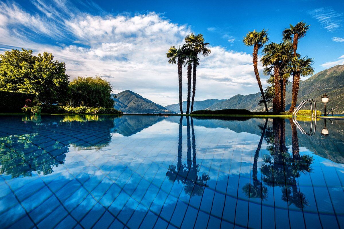 Eden Roc Ascona Hotel Familienluxusreisen TheFamilyProject Infinity Pool