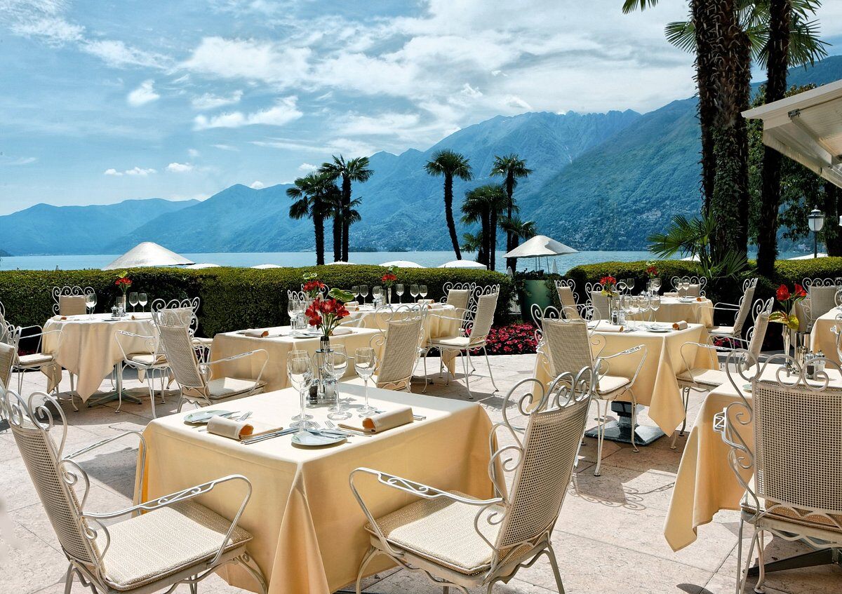 Eden Roc Ascona Hotel Familienluxusreisen TheFamilyProject Restaurant Blick