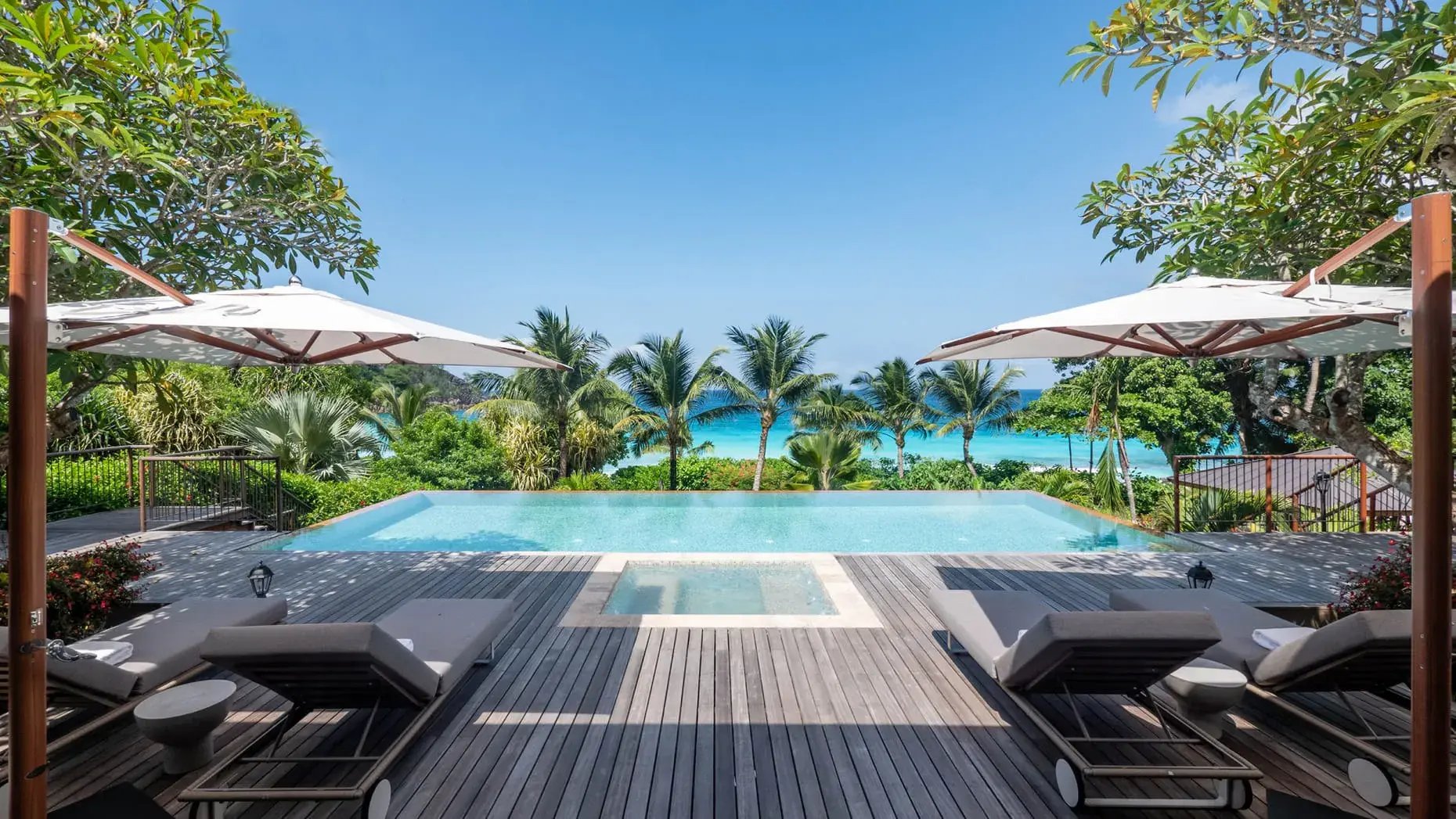 four seasons seychelles petite anse mahe villa pool meerblick erstklassig familiengeeignet luxurios