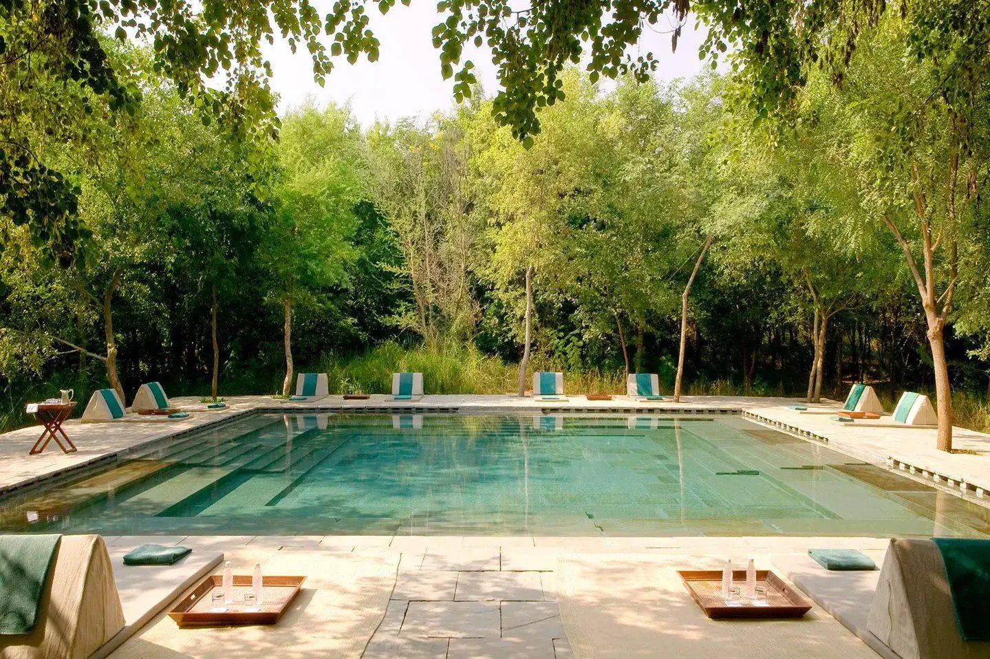 aman i kas ranthambore national park indien indischer subkontinent swimming pool the family project familie luxus reisen kinder