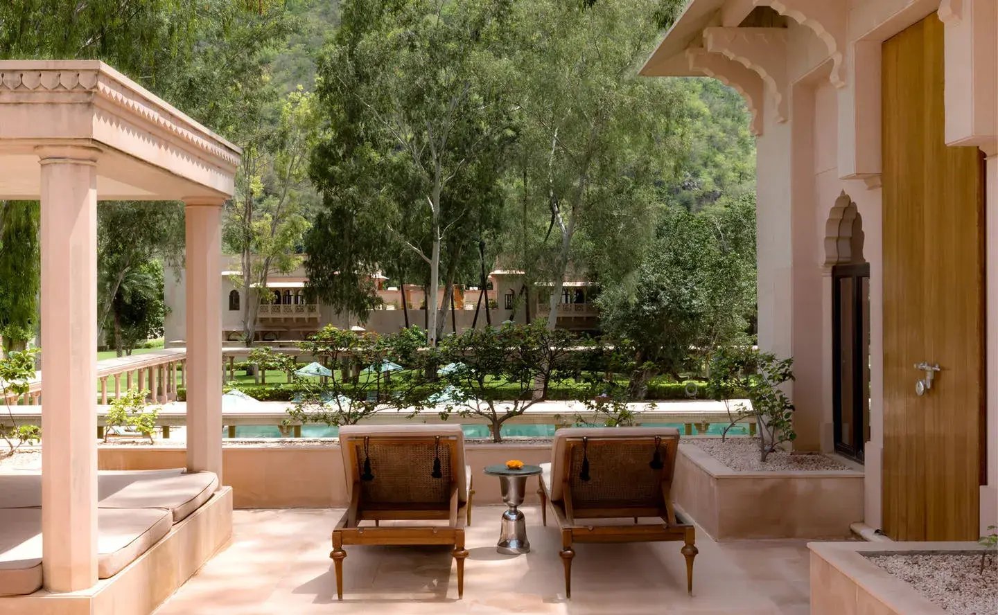 amanbagh alwar indien indischer subkontinent terrasse haveli suite the family project familie luxus reisen kinder