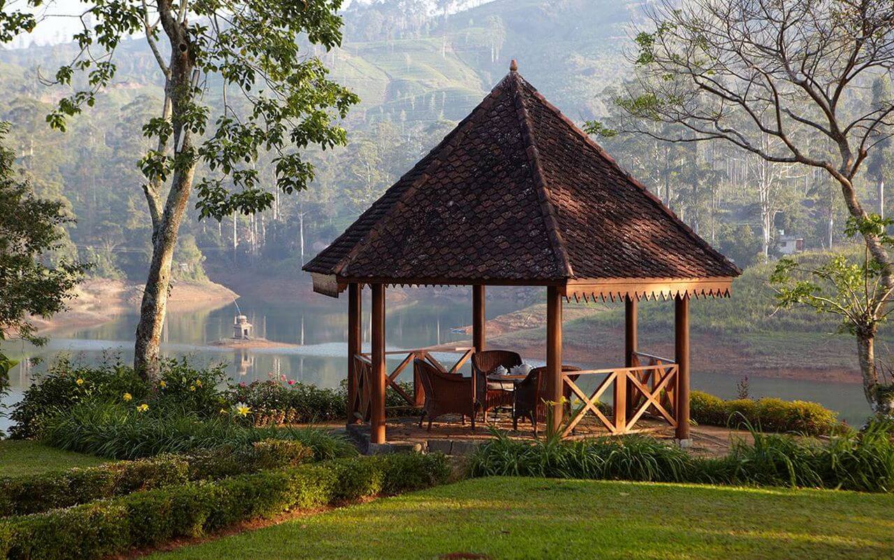 Ceylon Tea Trails private Teatime im Pavillon