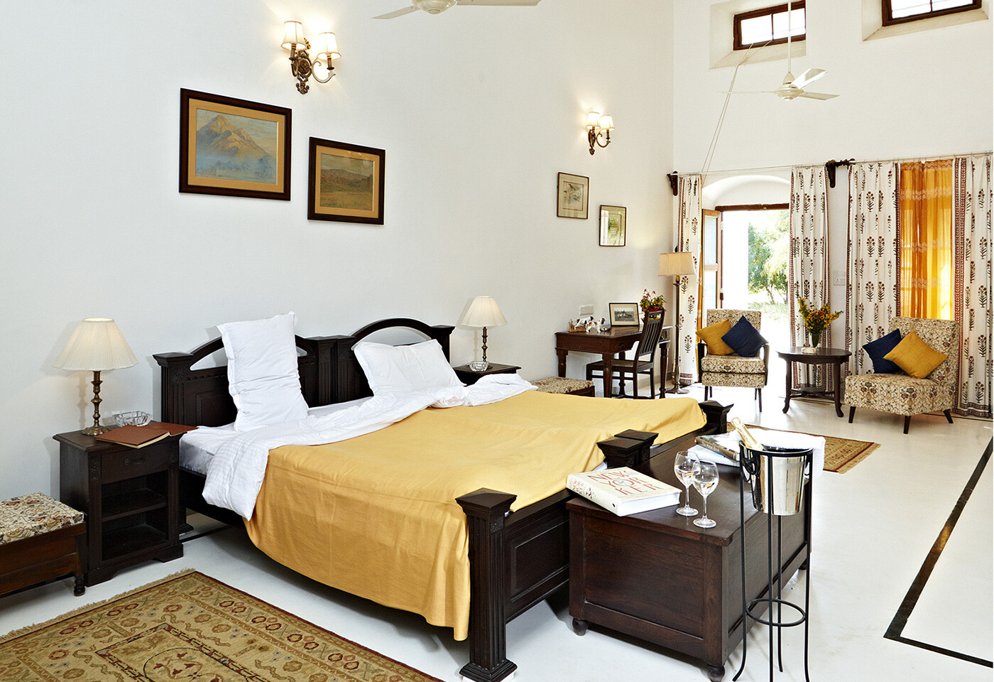 Shahpura Bagh Resort Familienluxusreisen TheFamilyProject Doppelbett