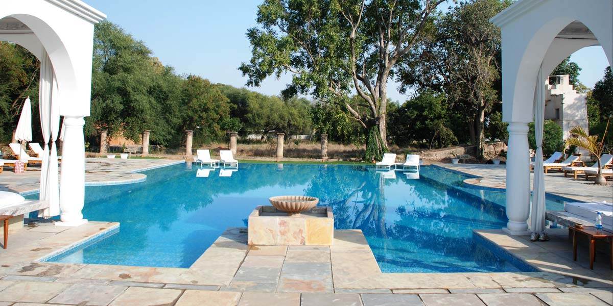 Shahpura Bagh Resort Familienluxusreisen TheFamilyProject Pool