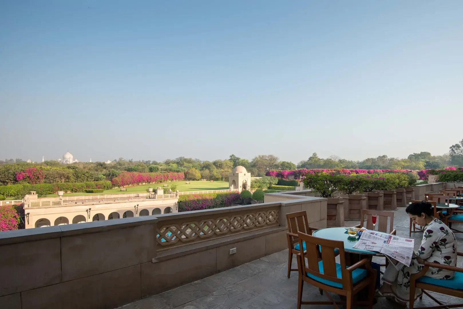 2 oberoi amarvilas agra indien indischer subkontinent pool exklusiv the family project familie luxus reisen kinder