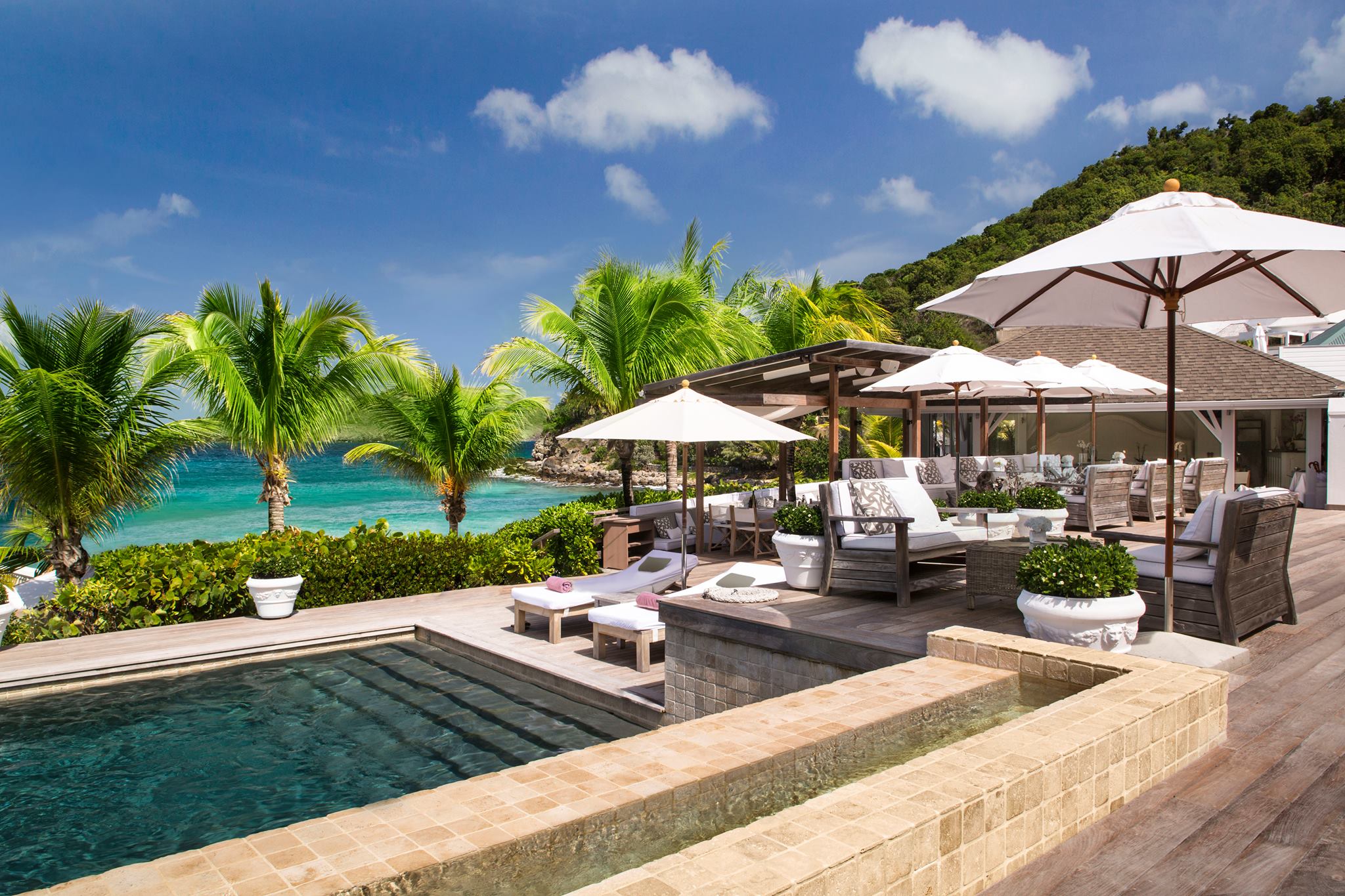 Cheval Blanc Hotel St Barths pool und terrasse