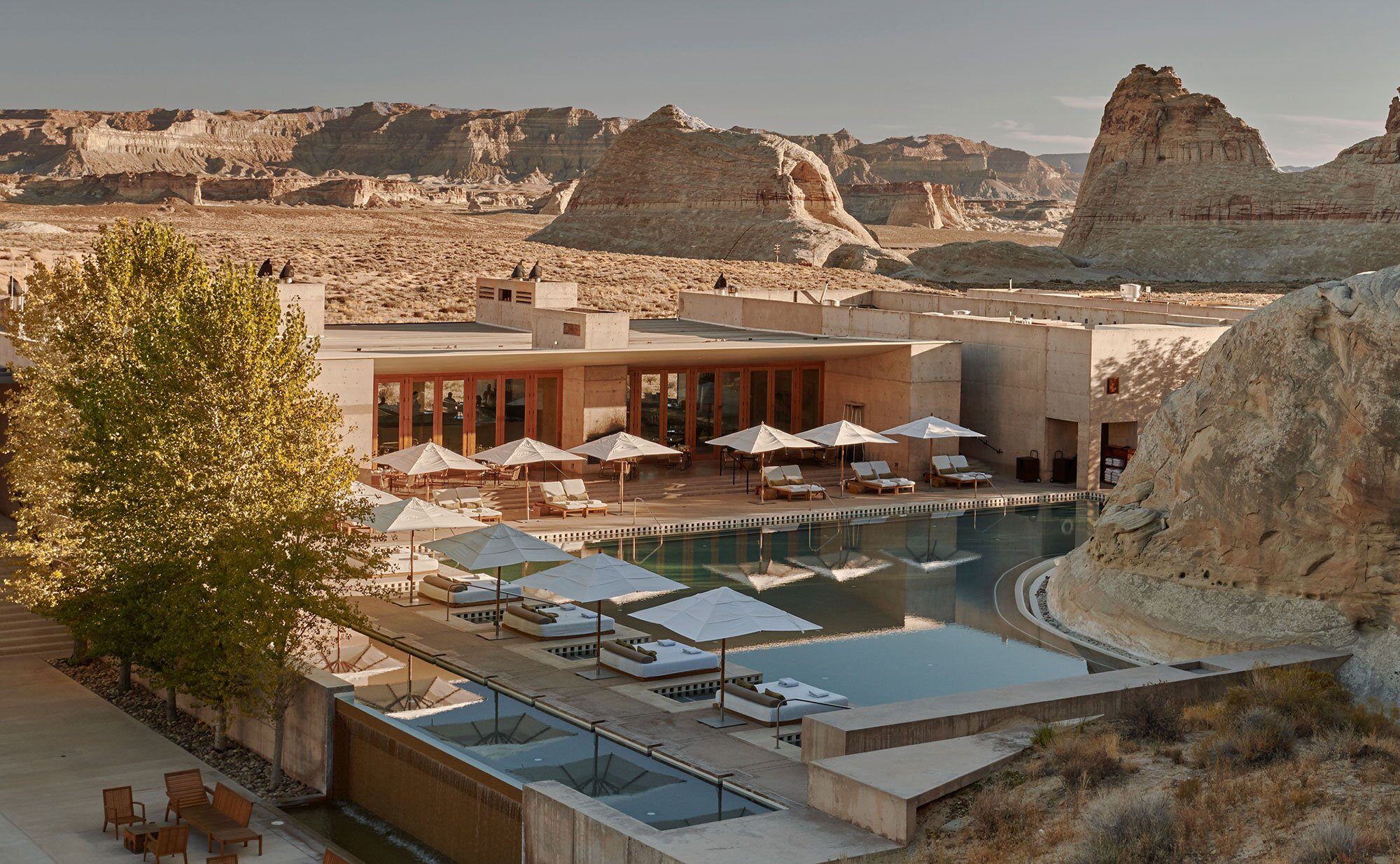 Amangiri Pool mit Liegen