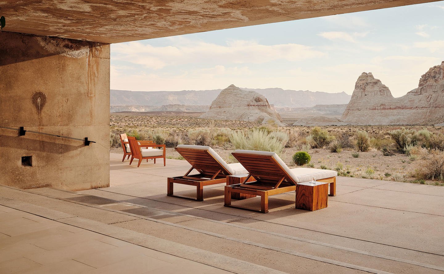 Amangiri Liegen mit Aussicht