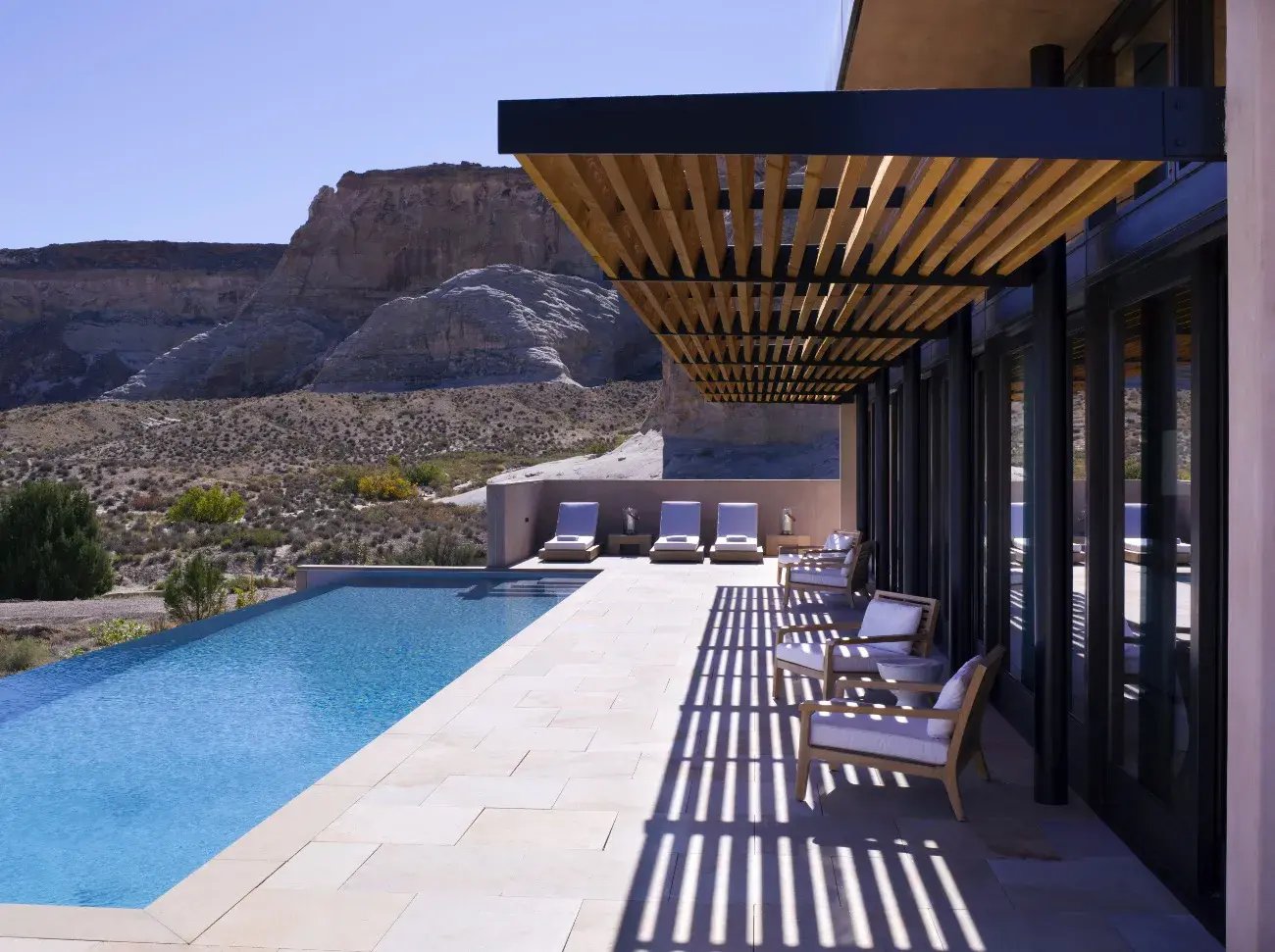 amangiri utah canyon point usa swimming pool exklusiv the family project luxus familie kinder reisen