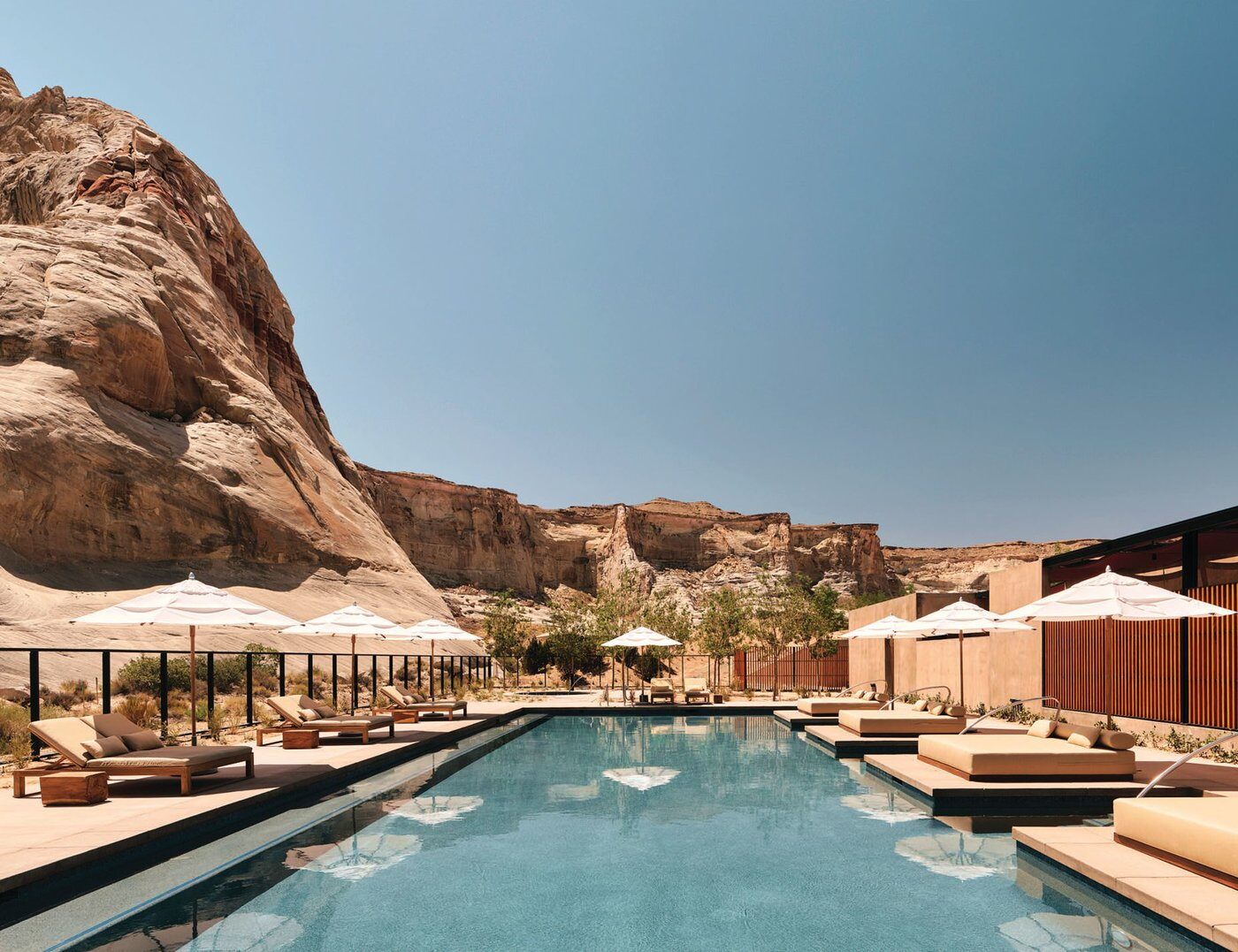 Camp Sarika by Amangiri pavilion großer Pool