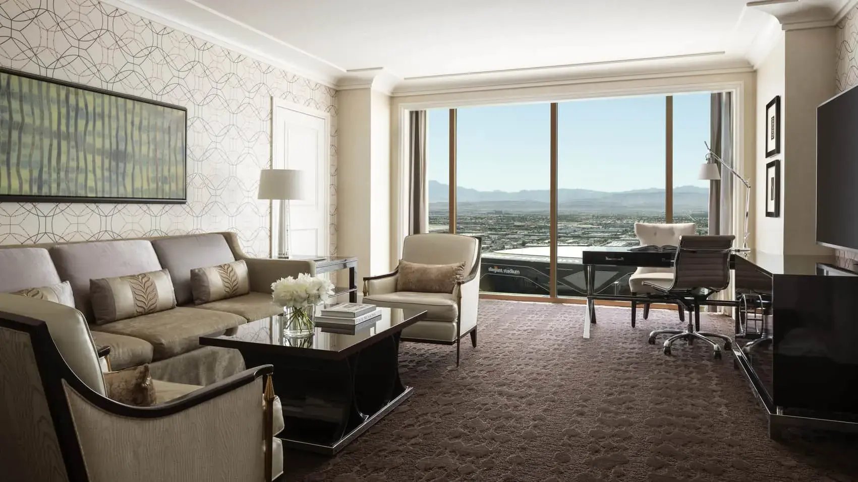 four seasons las vegas usa wohnzimmer stadtblick the family project luxus familie kinder reisen