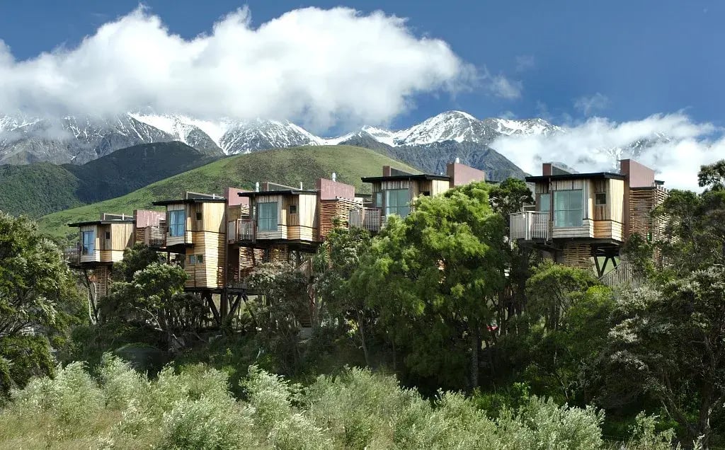 2 hapuku lodge tree houses kaikoura neuseeland sudpazifik pool exklusiv aussenbereich luxus urlaub kinder the family project