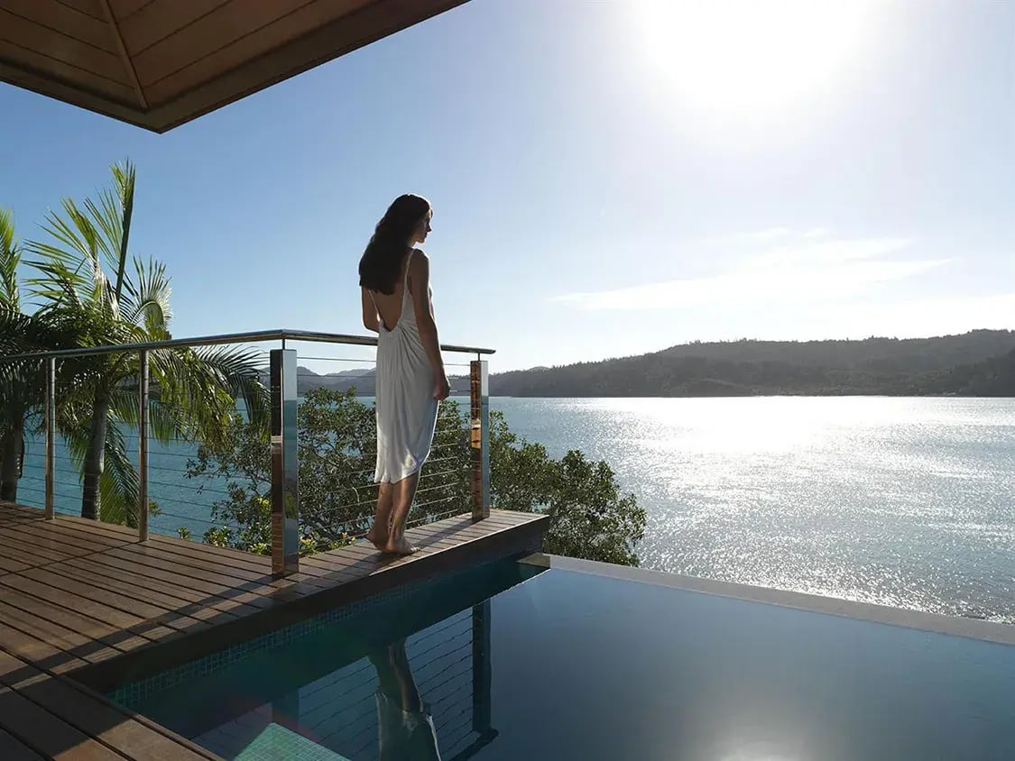 qualia resort whitsunday islands australien sudpazifik meerblick terrasse pool luxus urlaub kinder the family project