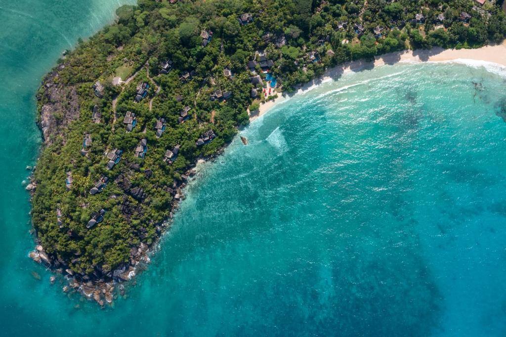 anantara maia seychelles Luxushotel von oben